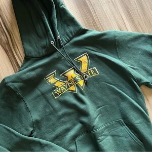 Champion Wayne State Green & Gold Hoodie